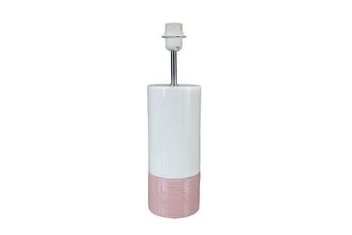20926336 BASE CANDEEIRO 12X42CM ROSA T-20 CER/MTL