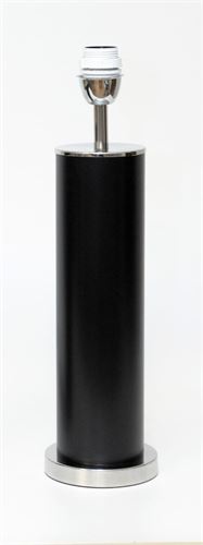 CANDEEIRO CERAMICA PRETO C/INOX 12.2X12.2X38CM