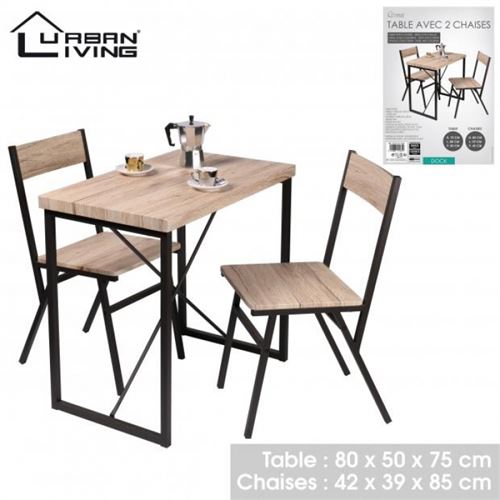 MESA MDF C/2 CADEIRAS (75X80X50-85X39X42)