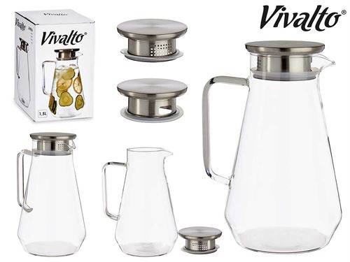 JARRO C/TAMPA VDR BOROSILICATO 1500CL