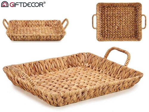 78400 CESTO MESA RECTANGULAR PALHA
