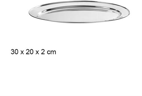 BANDEJA METAL OVAL 30CM