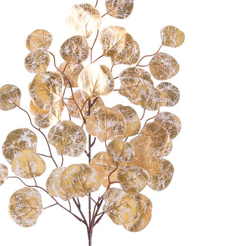 722927 RAMA FOLHAS PLÁSTICO OURO 15 X 3 X 65 CM