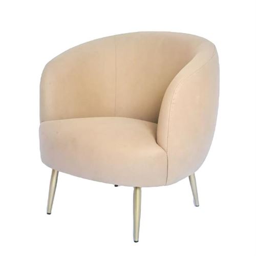 126130100 CADEIRA BEJE PES METAL 70x65x78CM