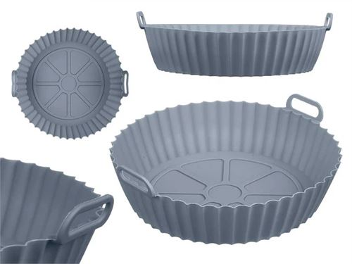 90348 MOLDE REDONDO SILICONE PARA FRITADEIRA 20,5X20,5CM