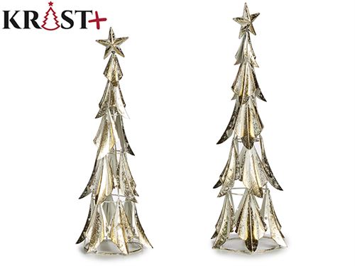 84629 ARVORE NATAL METAL DOURADA 40CM