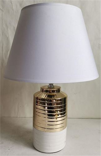 136231209 CADEEIRO BR/DOURADO BASE CERAMICA 39CM