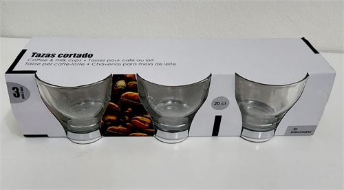 CHAVENAS CAFE VIDRO 20CL SET3