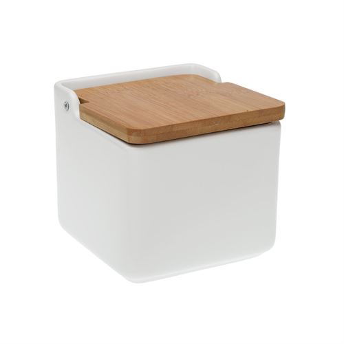 21440152 SALEIRO CERAMICA TAMPA BAMBU BRANCO