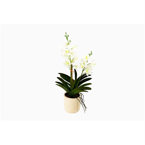 ORQUIDEA BRANCA ARTIFICIAL 27X13X55CM