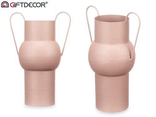 90904 JARRA AÇO DECORATIVA CASTANHO CLARO 35CM