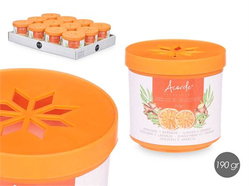 71213 AMBIENTADOR BOLA GEL 190GR GENGIBRE LARANJA