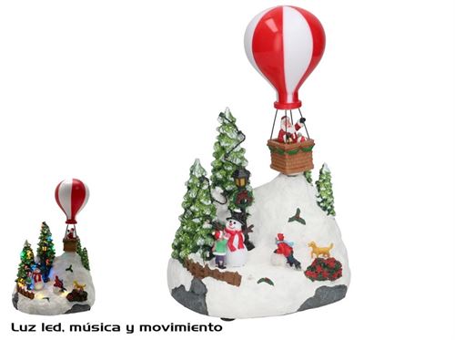 509501 CENA BALAO C/LED 19,3X15,8X27,5CM