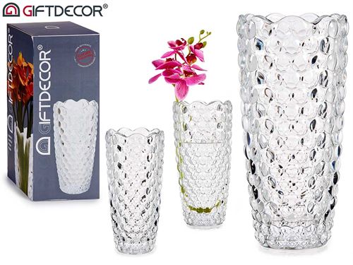 89703 JARRA VIDRO DECORATIVA 29CM