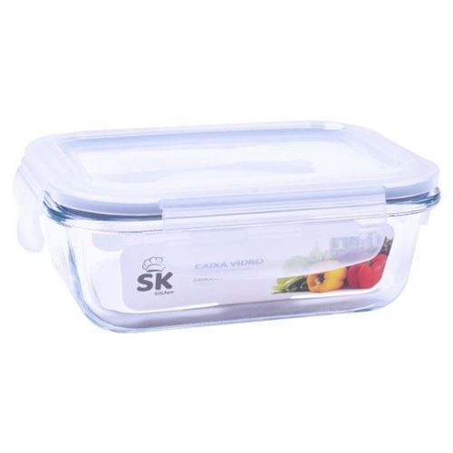 19038 CAIXA VIDRO RECT C/TP 1000ML