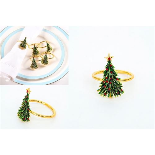 P133891321 CJ.ARGOLAS NATAL P/GUARDANAPOS (4pcs) 4x2.5x4.2cm