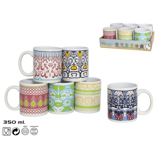 976909 CANECA 350 ML. CERAMICA MILÁN 6 SORT