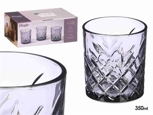 12374 COPO HERITAGE CINZA 350ML PK6