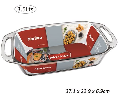 86999 TRAVESSA P/FORNO VIDRO RECT. 3.5L