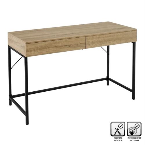 800242 ESCRIVANINHA 2 GAVETAS PB-METAL 116 X 48 X 77 CM