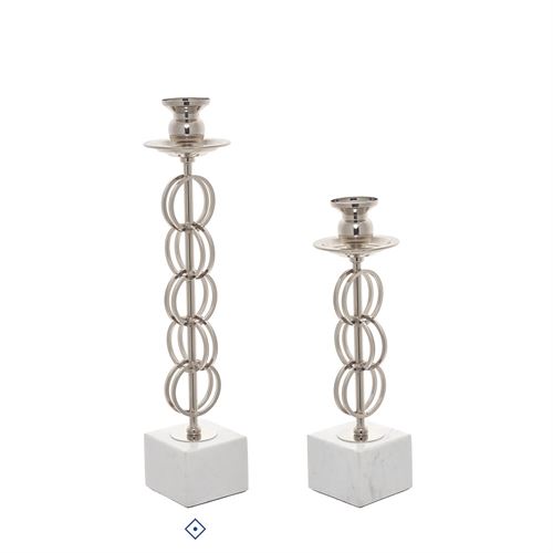 94180 CASTIÇAL DECORATIVO EM METAL C 9,50 L 9,50 A 42,00
