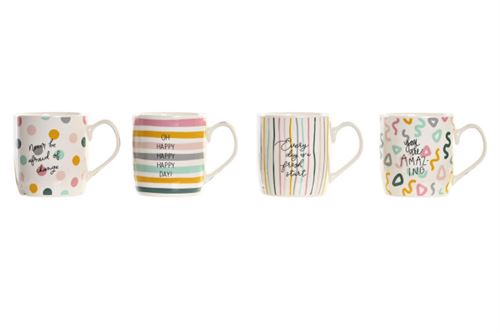 PC-201121 CANECA CERAMICA 11,5X8,3X9,5CM 345ML 4MOD