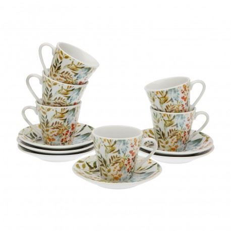 CHAVENA CAFE CERAMICA ACUARELA SET6