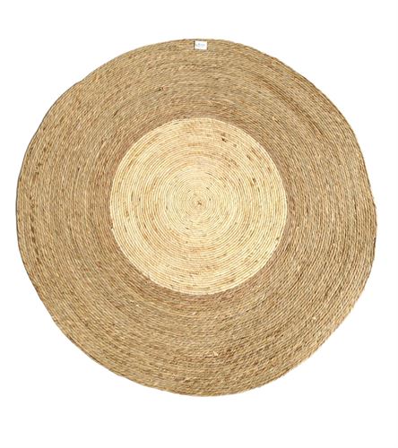 65285 TAPETE REDONDO NATURAL 2CORES 140CM