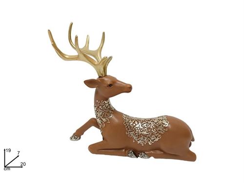 310619 RENA NATAL DECORATIVA 20CM DEC OURO