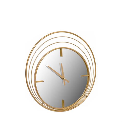 53077 RELÓGIO DE PAREDE METAL DOURADO C 50,00 L 50,00 A 3,00