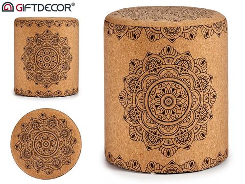 91335 PUFF CORTIÇA MANDALA