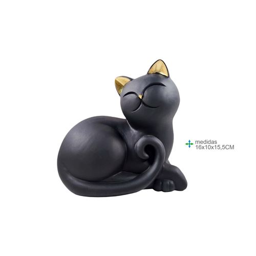 GR-77008 GATO RESINA 16x10x15,5cm