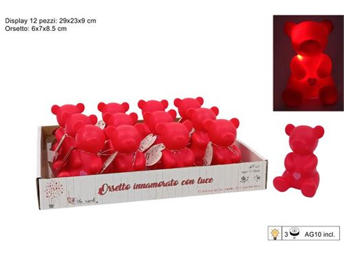 321103 URSO NAMORADOS LUMINOSO 9CM