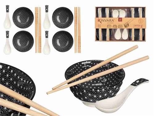 60504 CONJUNTO SUSHI 12 PÇS CERAMICA