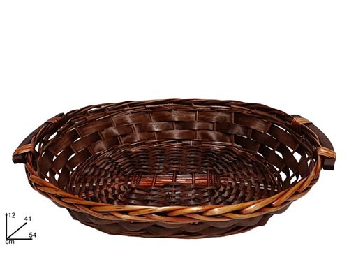 248900 CESTO VERGA 52CM CASTANHO ESCURO