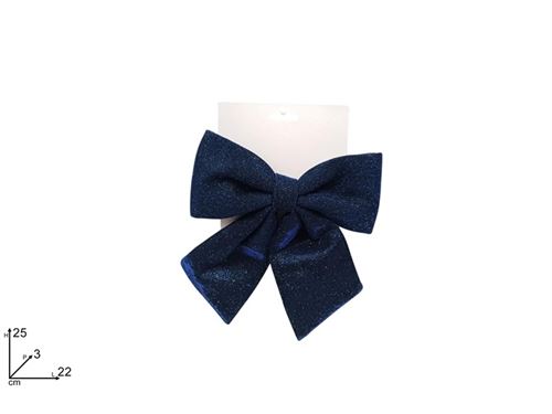 239466 LAÇO GLITTER 22CM AZUL