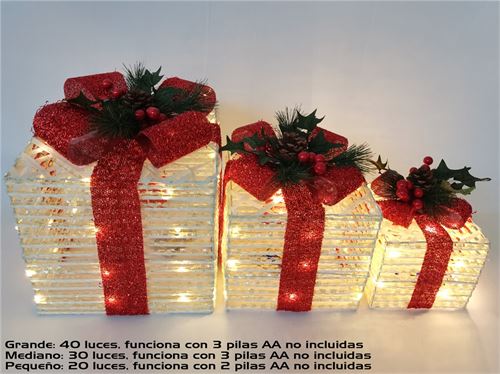 SET 3 EMBRULHOS LUMINOSOS 26CM