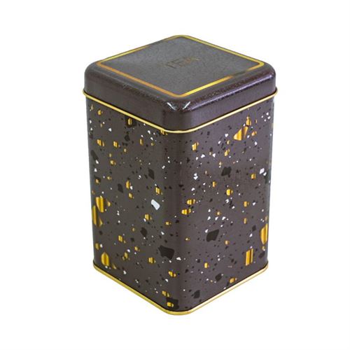 13325295 CAIXA METAL QUADRADA ALTA MOCA 10.5X10.5X16 CM 1.9 L