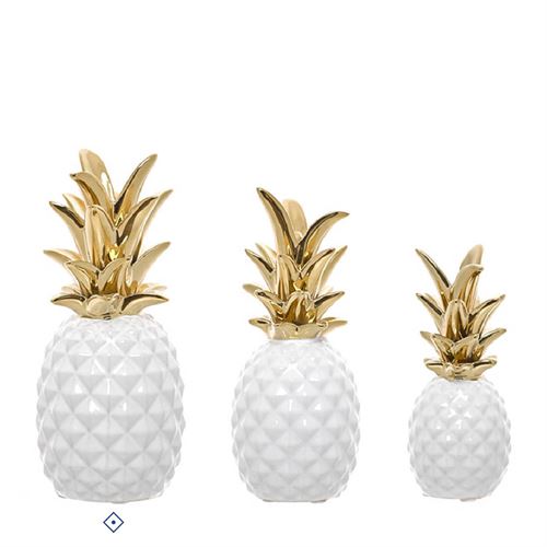 27068 ANANAS CERAMICA DECORATIVA 12X12X24