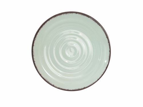 01.0008897 PRATO SOBREMESA VERDE CERAMICA GRES