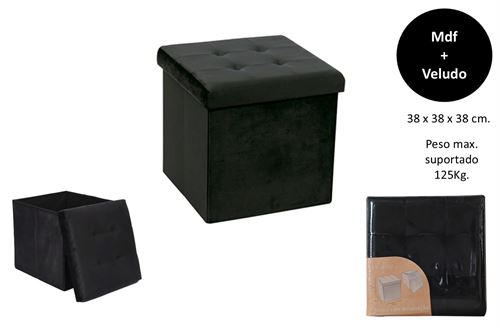 23666 BANQUETAS VELUDO 38X38X38 CM