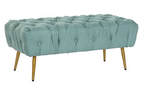 MB-199959 BANQUETA POLIÉSTER METAL 103X46X43 CAPITONÉ VELUDO