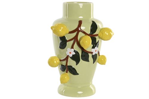 JR-223460 JARRA CERÁMICA 20X19X30 LIM ES VERDE