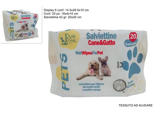 668368 TOALHITA ANIMAIS 20PÇS