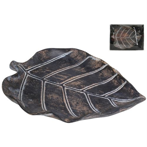 43043 BANDEJA FOLHA CINZA 15.00 X 19.00 X 2.50 CM