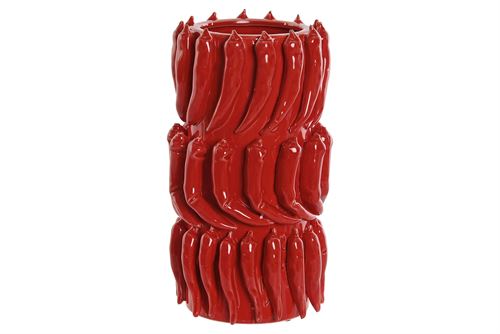 JR-214886 JARRA CERÂMICA 16,5X16,55X29 VERMELHO