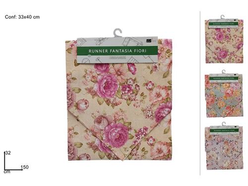 18172 RUNNER FLORES 150X32CM