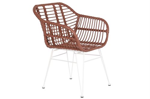 MB-201790 CADEIRA RATAN SINTETICO METAL 57X62X81