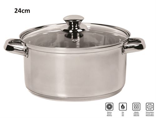 16689/DO 24 PANELA INOX C/TAMPA