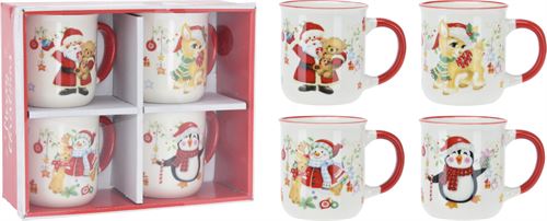 CANECA CERAMICA NATAL SET4